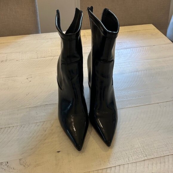 Wishbone Patent Leather Booties - Picture 1 of 5
